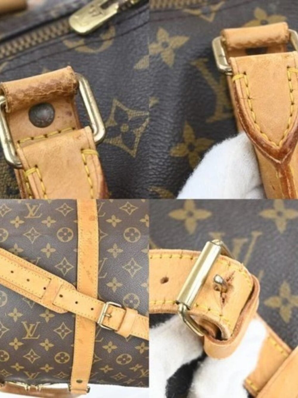 LOUIS VUITTON Keepall Bandouliere 55 2Way Hand Bag Monogram Brown M41414 18MA514 - Picture 11 of 16